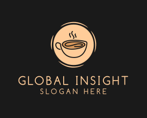 Hot Espresso Coffee  Logo