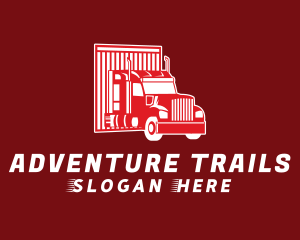 Red Truck Logistics logo design