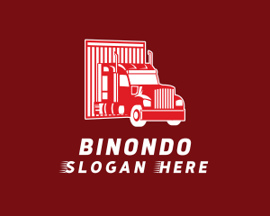 Vehicle - Red Truck Logistics logo design