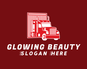 Truckload - Red Truck Logistics logo design