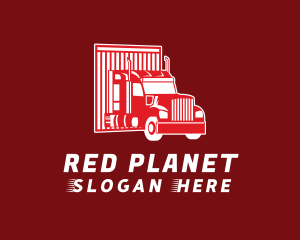 Red Truck Logistics logo design