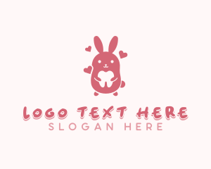 Dental Tooth Bunny Logo