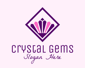 Crystal Diamond Headdress logo design