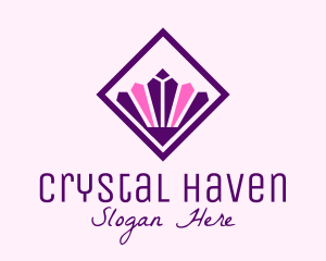 Crystal Diamond Headdress logo design