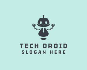 Droid - Robot Droid Technology logo design