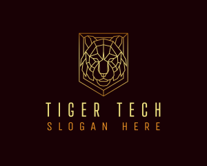 Elegant Tiger Head logo design