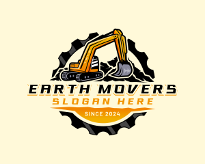 Excavator Digging Excavation logo design