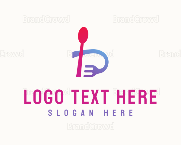 Modern Dining Letter B Logo