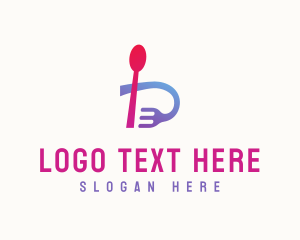 Food - Modern Dining Letter B logo design