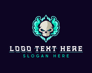 Marijuana - Skull Vape Gaming logo design