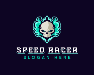 Modern - Skull Vape Gaming logo design