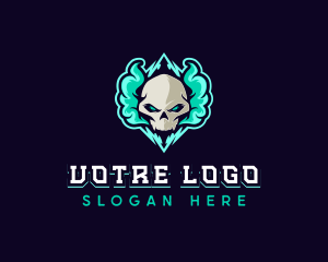 Skeleton - Skull Vape Gaming logo design