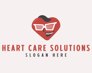 Cool Shades Heart logo design