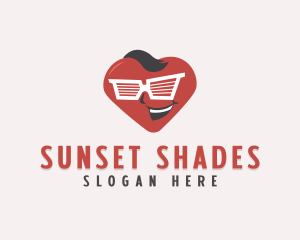 Shades - Cool Shades Heart logo design