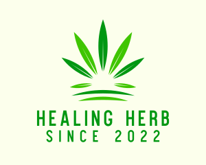 Medicinal Marijuana Leaf logo design