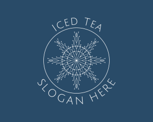 Elegant Frost Snowflake logo design