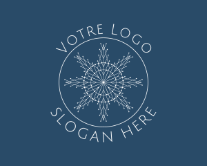 Winter - Elegant Frost Snowflake logo design