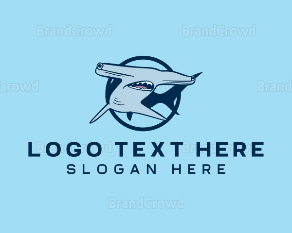 Hammerhead Shark Animal Logo