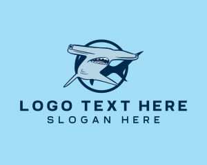 Marine - Hammerhead Shark Animal logo design