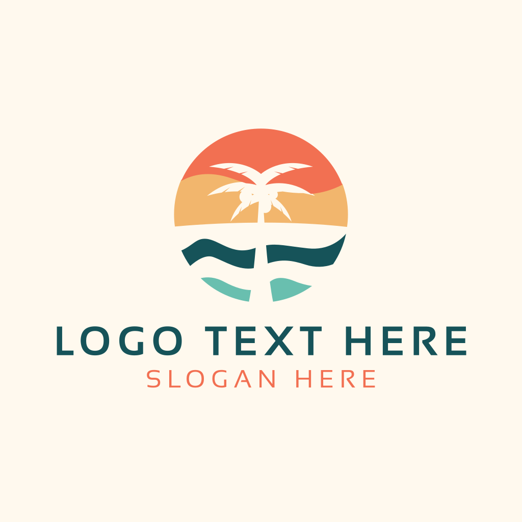 Coconut Tree Beach Logo | BrandCrowd Logo Maker