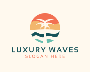 Coconut Tree Beach logo design