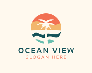 Coconut Tree Beach logo design