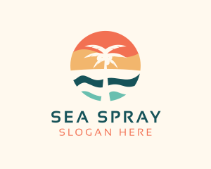 Coconut Tree Beach logo design