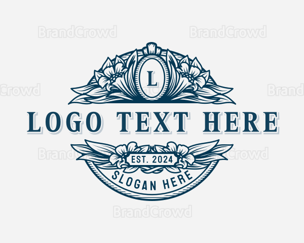 Flower Garden Ornamental Logo