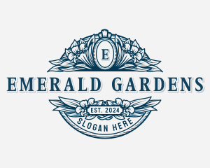 Flower Garden Ornamental logo design