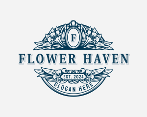 Flower Garden Ornamental logo design