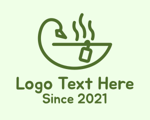 Herbs - Duck Tea Cup logo design