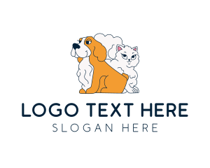 Dog Cat Pet Shelter logo design