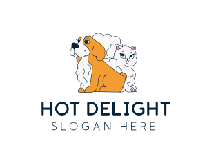 Dog Cat Pet Shelter logo design