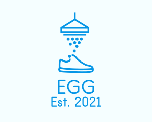 Shoe Cleaning - Blue Shoe Cleaner logo design