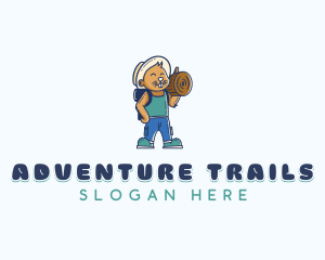 Adventure Camper Squirrel logo design