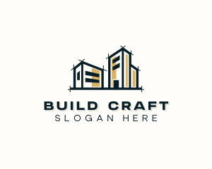 Building Architect Contractor logo design