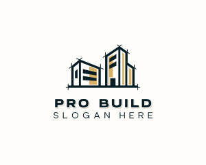 Building Architect Contractor logo design