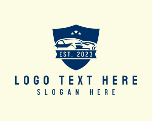 Garage - Car Driving Crest logo design