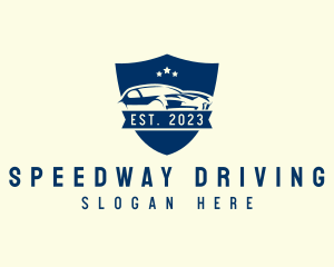 Driving - Car Driving Crest logo design