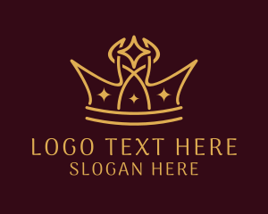 Golden Star Crown  Logo