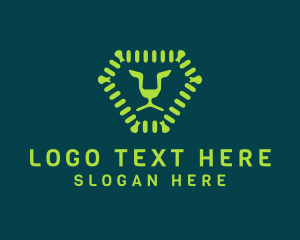 Head - Modern Minimalist Lion logo design