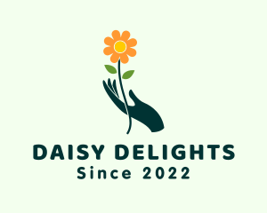 Daisy - Daisy Flower Hand logo design
