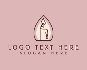 Memorial - Candle Light Spa logo design