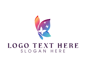 Psychotherapy - Wellness Skincare Butterfly logo design