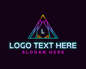 Creative Triangle Pyramid logo design