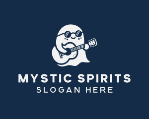 Guitar Musician Ghost logo design