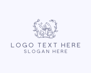 Fungus - Herbal Mushroom Garden logo design