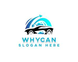 Car Wash Bubble Logo