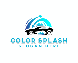 Car Wash Bubble logo design