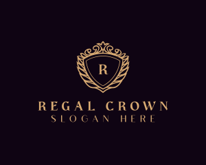 Crown Shield Regal Boutique logo design